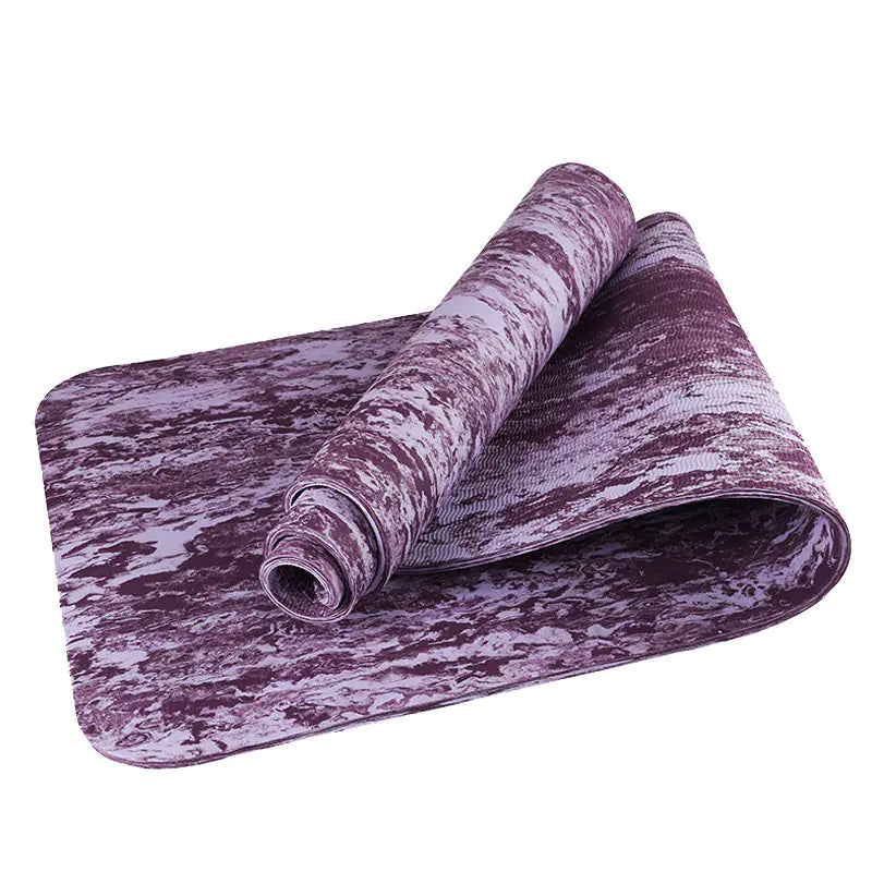 Camouflage Yoga Mat TPE Thick Non-Slip for Beginners