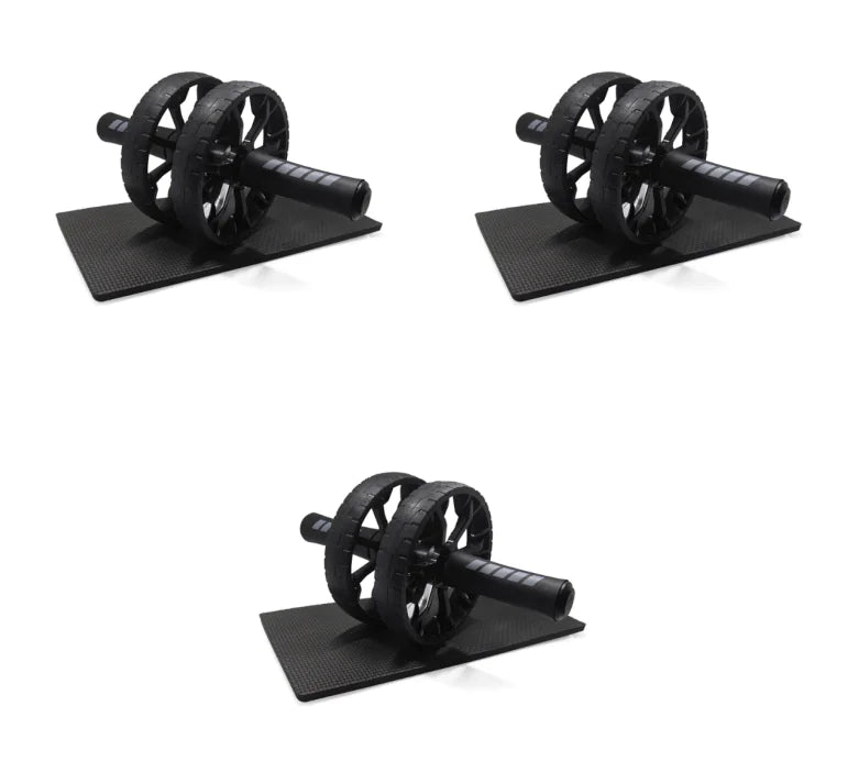 Silent Dual-Wheel Ab Roller for Core Training Equipment