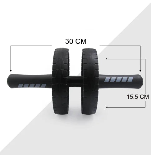 Silent Dual-Wheel Ab Roller for Core Training Equipment