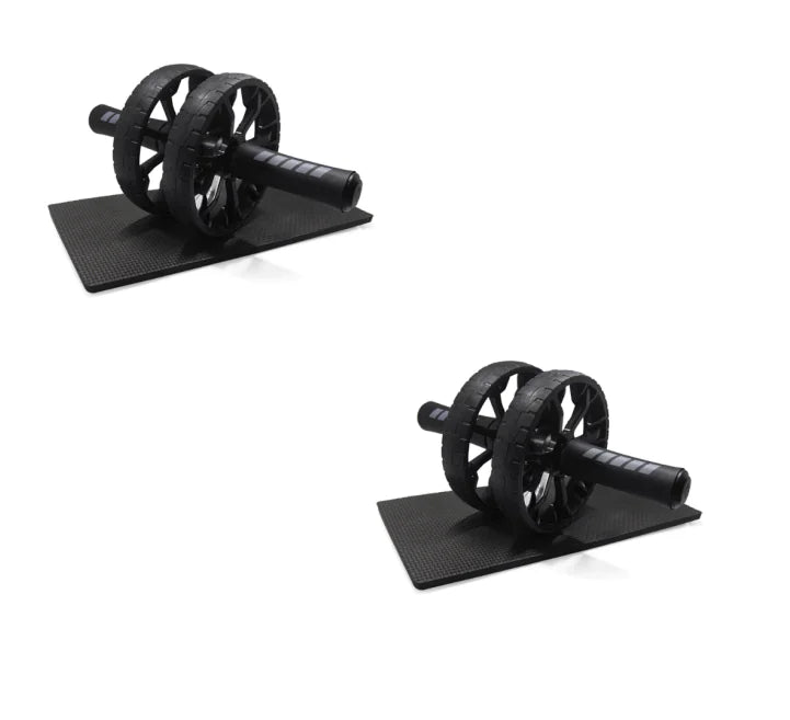 Silent Dual-Wheel Ab Roller for Core Training Equipment