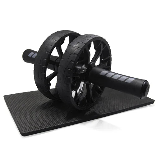 Silent Dual-Wheel Ab Roller for Core Training Equipment